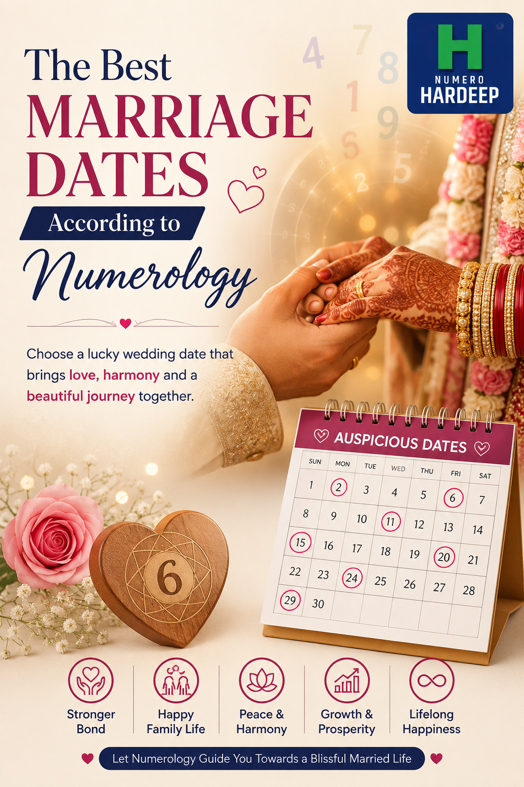 Best Marriage Dates According to Numerology by Anumero Hardeep